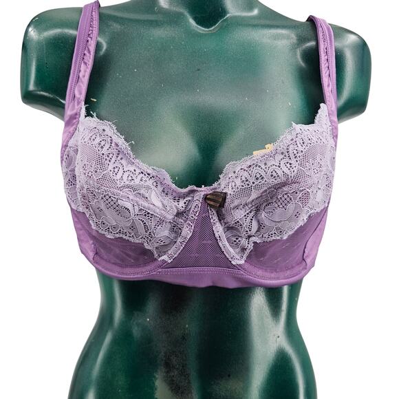 Adore Me Sexy Lavender Purple Lace Bra Women's size 40D 3625 - Picture 1 of 7